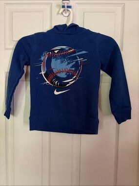 Nike Blue Boys' Baseball Graphic Hoodie